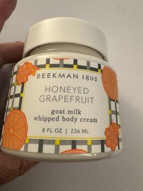 Beekman 1802 Honeyed Grapefruit Goat Milk Whipped Body Cream 8 fl oz CS5